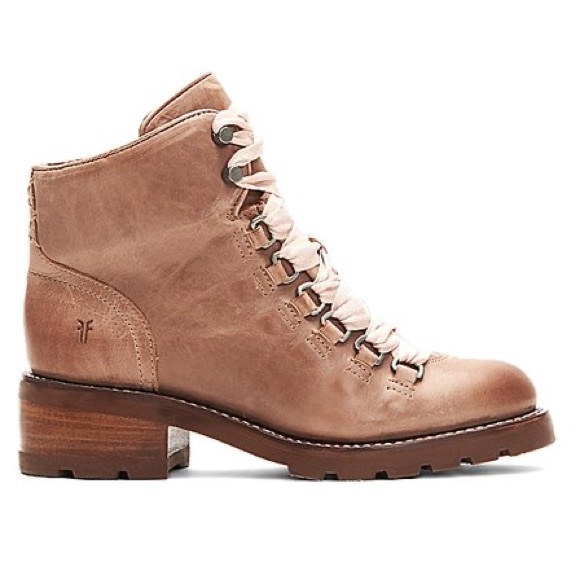 Frye Shoes - Frye Alta Hiker Laced Dusty Rose Boot